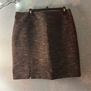 Mary Kay Black and Gold Textured Pencil Skirt by Twinhill